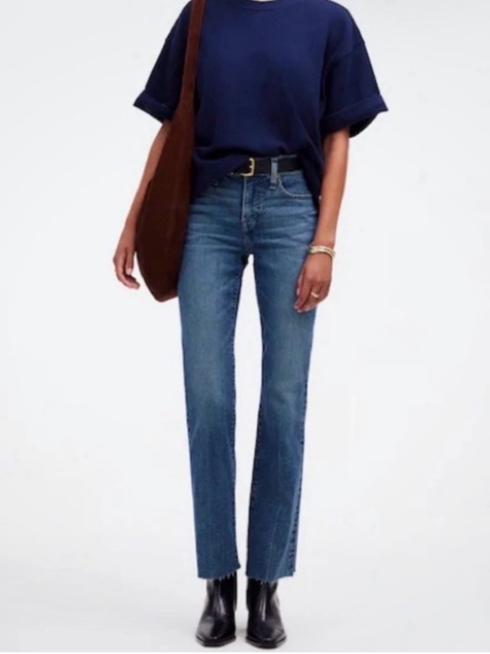 Madewell Mid Rise Kick Out Jeans Size 29 Tall Medium Wash Stretch Denim